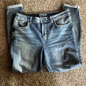 EUC Maurice’s Everflex high rise skinny jeans size 14